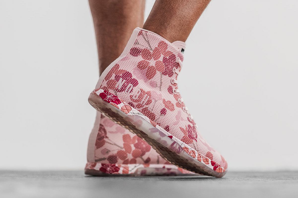 Nobull Superfabric High-Top Men's Trainers Pink | Australia (BX5741)